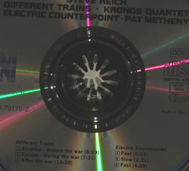 Reich,Steve/Kronos/Metheny: Different Trains, Elektra/Nonesuch(), D, 1989 - CD - 97514 - 7,50 Euro