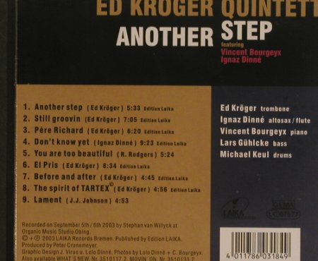 Kröger Quintet,Ed: Another Step, Digi, FS-New, Laika(3510184.2), D, 2003 - CD - 99538 - 10,00 Euro
