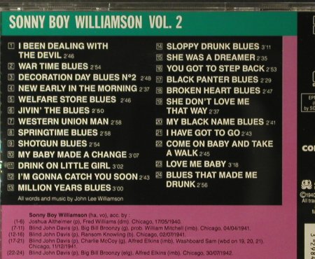 Williamson,Sonny Boy: Vol.2 1940/1942, Blues Collection(158102), UK, 2000 - CD - 95970 - 9,00 Euro