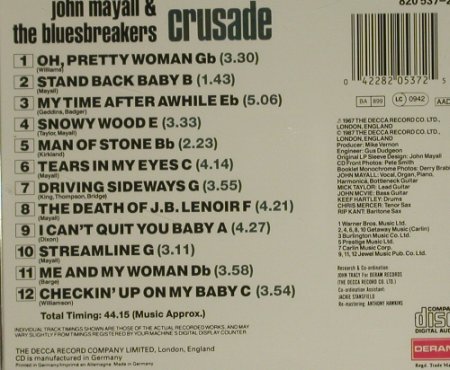 Mayall,John: Crusade(67), London(820 537-2), D, 1987 - CD - 97565 - 7,50 Euro