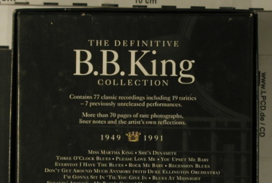King,B.B.: King Of The Blues,1949-1991,Box Set, MCA D4(10677), US,  - 4CD - 99237 - 20,00 Euro