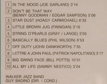 Walker Jazz Band: Big Band History Vol.2, Pierre Verany(PV785093), F, 1985 - CD - 99728 - 7,50 Euro