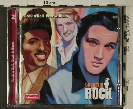 V.A.Rock'n'Roll,Beat & Blues 2: Elvis...Gerry & the Pacemakers, Le'espressoLa Repubblica(50Rock02), I, 20 Tr., 2004 - CD - 81545 - 5,00 Euro