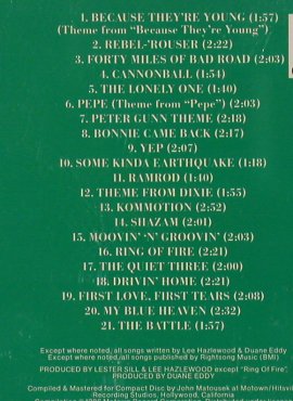 Duane Eddy: 21 Greatest Hits, Motown(06218MD), US, 1986 - CD - 83823 - 7,50 Euro