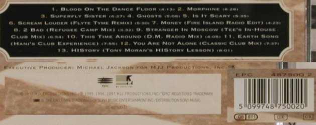 Jackson,Michael: Blood On The Dance Floor, Epic(), A, 1997 - CD - 81035 - 5,00 Euro