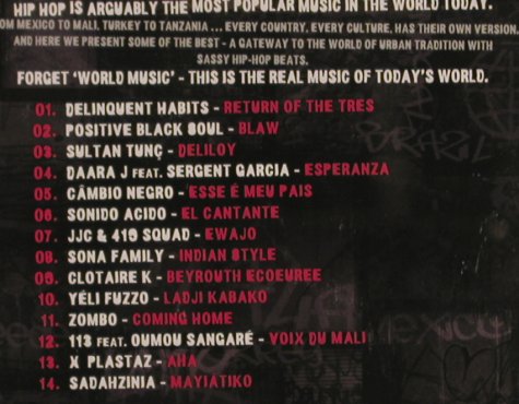 V.A.Global Hip Hop: Beats and Rhymes-The Nu World.., UnionSq. / Manteca(), EU, 2004 - CD - 82823 - 5,00 Euro