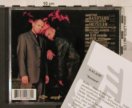 D-Flame: Basstard, Like New ,Facts,Sticker, Eimsbush(542 986-2), , 2000 - CD - 82878 - 7,50 Euro