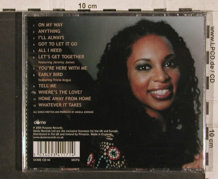 Johnson,Angela: Got to get it go, FS-New, Purpose Rec(Dome CD 56), UK, 2005 - CD - 82900 - 10,00 Euro