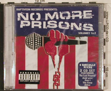 V.A.No More Prisons: Volume 1 & 2, Raptivism/Penalty(), EU, 2004 - 2CD - 82958 - 7,50 Euro
