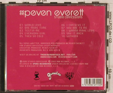 Everett,Peven: Studio Confessions, Genue(), , 2002 - CD - 83077 - 5,00 Euro