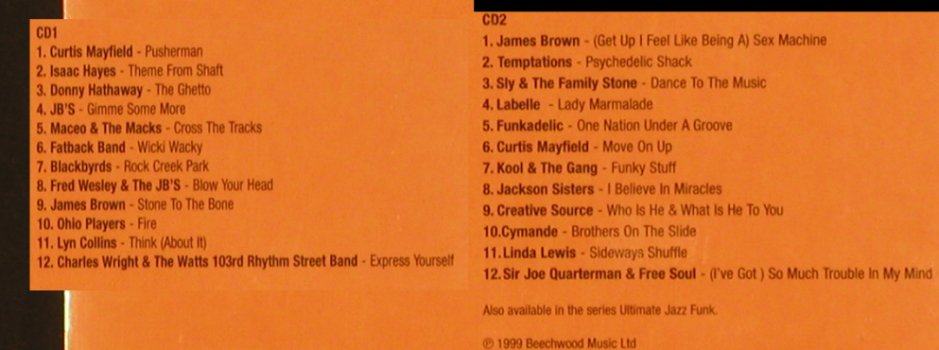 V.A.Ultimate Funk: 24 All Time Funk Anthems, FS-New, Beechwood(ULTIMcd2), UK, 24 Tr., 1999 - 2CD - 83802 - 20,00 Euro