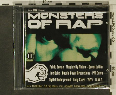 V.A.Monsters Of Rap: 18 Tr., FS-New, EW(), D, 1992 - CD - 95274 - 10,00 Euro