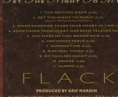 Flack,Roberta: Set The Night To Music, FS-New, Atlantic(), D, 1991 - CD - 95279 - 7,50 Euro