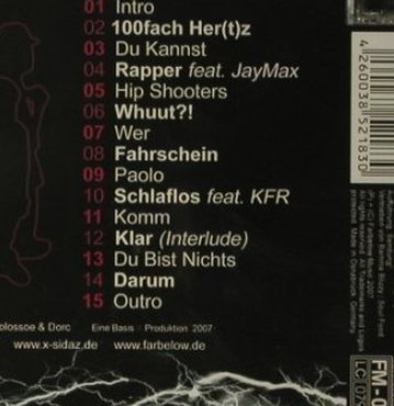 X-Sidaz: 100fach Her(t)z, FS-New, Farbelow Music(), , 2007 - CD - 96084 - 7,50 Euro