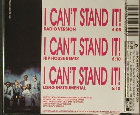 Twenty 4 Seven: I Can't Stand It*3, BCM(20395), D,  - CD5inch - 98766 - 3,00 Euro