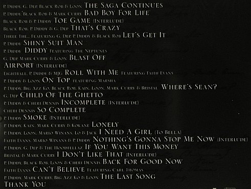 P.Diddy & The Bad Boy Family: The Saga Continues..., Bad Boy Rec./ Arista(), EU, 01 - CD - 99287 - 10,00 Euro