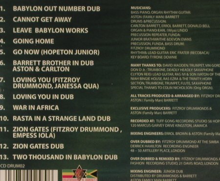 Aston Family Man Barrett: Legendary Wailers in Dub, Drummonds&Garrett(DRUM02), UK,  - CD - 51147 - 6,00 Euro
