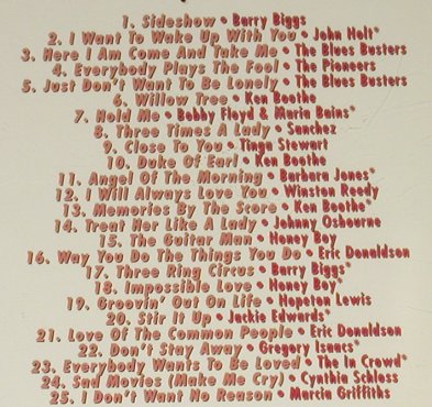 V.A.Reggae for Lovers: Barry Biggs...Marcia Griffith,25Tr., K-tel(ECD 3172), UK, 1995 - CD - 51815 - 5,00 Euro