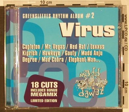 V.A.Virus: Rhythm Album Vol. 2, Greensleeves Rec.(), , 00 - CD - 54887 - 6,00 Euro