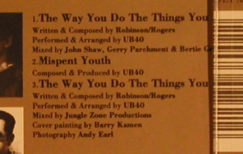 UB 40: The Way You Do The Things...*2+1, Virgin(), UK, 91 - CD5inch - 65354 - 3,00 Euro