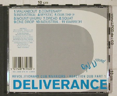Revolutionary Dub Warrior: Reaction Dub Part 1: Deliverance, On-U(68), D, 1994 - CD - 91219 - 12,50 Euro