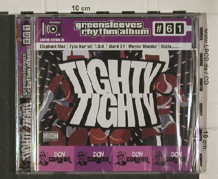 V.A.Greensleeves Rhythm Album: #61, Tight Tight, FS-New, Greensleeves Rec(), UK, 2002 - CD - 92185 - 7,50 Euro