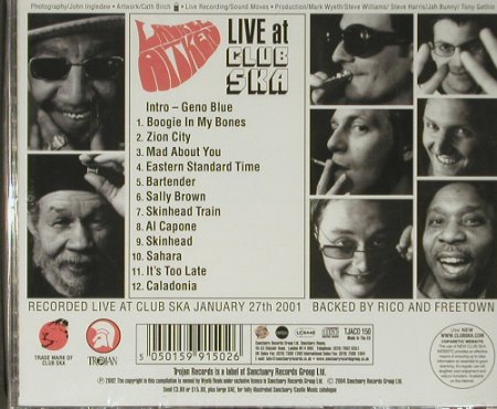 Aitken,Laurel: Live at Club Ska, FS-New, Trojan(), EU, 2004 - CD - 92343 - 11,50 Euro