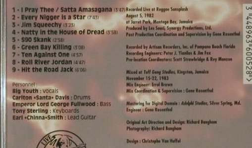 Big Youth: Live At Reggae Sunsplash(83),FS-New, Night & Day(NDCD 005), F, 1994 - CD - 92879 - 9,00 Euro