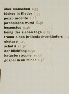 Schmidkte + Mikolaschek: Über Menschen, KIP(), D, 96 - CD - 50200 - 5,00 Euro