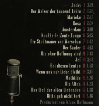 Hoffmann,Klaus: Singt Brel - Musical Weltpremiere, Virgin(), EU, 1997 - CD - 50565 - 4,00 Euro