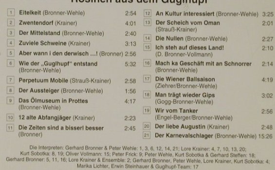 V.A.Rosinen aus dem Guglhupf: Gerhard Bronner,Lore Krainer..., Preiser Records(90447), A, 1978 - CD - 50869 - 7,50 Euro