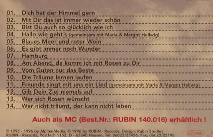 Duo Treibsand: Wer nicht träumt,d.kann nicht leben, Rubin(150.016), D, 1996 - CD - 51103 - 5,00 Euro