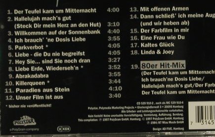Petry,Wolfgang: Das Beste von'84-87, 18 Tr.+HitMix, Polystar(), , 97 - CD - 51388 - 7,50 Euro