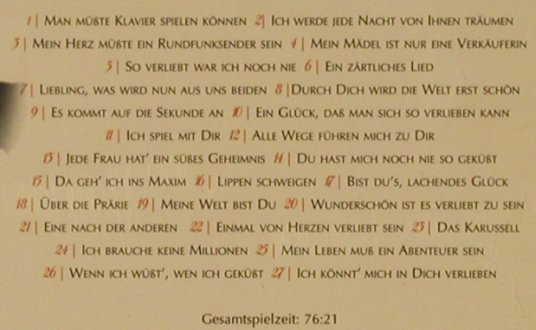 Heesters,Johannes: Ein zärtliches Lied, Dokument(221743-205), CZ, 2003 - CD - 51390 - 4,00 Euro