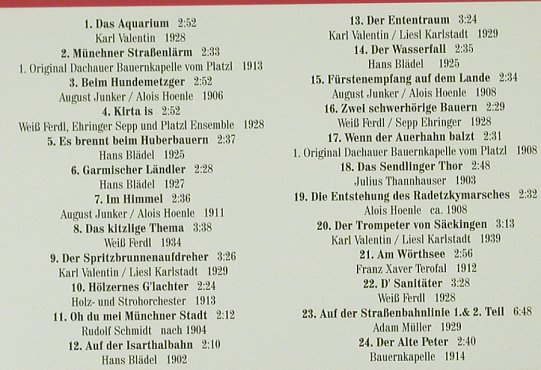 V.A.Rare Schellacks 1902-1939: München-Bayern,Szenen&Vorträge,Digi, Trikont(US-0263), D, 1999 - CD - 55850 - 7,50 Euro