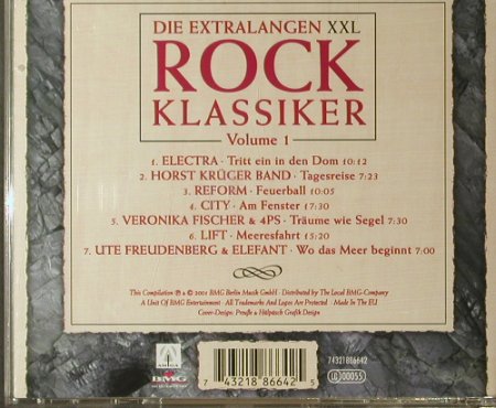 V.A.Die Extralangen XXL: Rock Klassiker Vol.1, 7 Tr., BMG(), EU, 2001 - CD - 57341 - 5,00 Euro