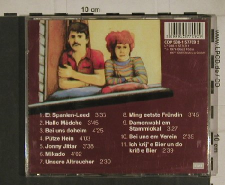 De Bläck Föös: Bei Uns Doheim, EMI(), D, 1977 - CD - 80450 - 5,00 Euro
