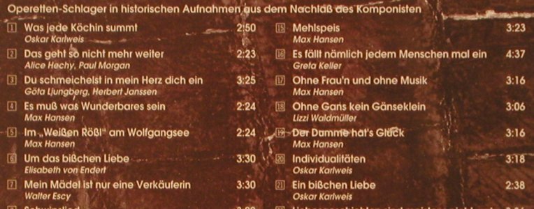 Benatzky,Ralph: Was jede Köchin summt...(V.A.), Edel(0014582TLR), D, 1998 - CD - 81786 - 10,00 Euro