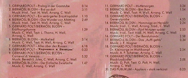 Polt,Gerhard & die Biermösl Blosn: Freibank Bayern, Mood(33 624), D, 1987 - CD - 82580 - 12,50 Euro