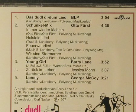 V.A.Dudl di-dum-Lied u.d.Hits: Barry Lane,Otto Fürst,Jessika Mohn, LaneSound(), D, 5Tr., 1997 - CD5inch - 83940 - 5,00 Euro