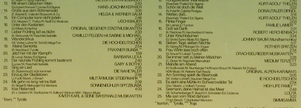 V.A.50 Musikanten unterwegs: Folge 1+2, Karat(), CH, 1999 - 2CD - 83978 - 6,00 Euro