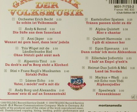 V.A.Grand Prix der Volksmusik: 1990, Teldec(), D, 1990 - CD - 83986 - 5,00 Euro