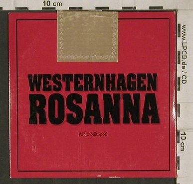 Westernhagen,Marius M.: Rosanna,1Tr.Promo,Digi, FS-New, Warner(2211), D, 00 - CD5inch - 90386 - 7,50 Euro