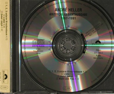 Heller,Andre: 1,2,3 unterm Kirschenbaum +2, Polydor(511 283-2), D,Promo, 91 - CD5inch - 90853 - 7,50 Euro