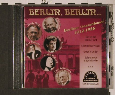V.A.Berlin,Berlin...: Berliner Gassenhauer 1912-36, Duophon(), D, FS-New, 2004 - CD - 94396 - 6,00 Euro