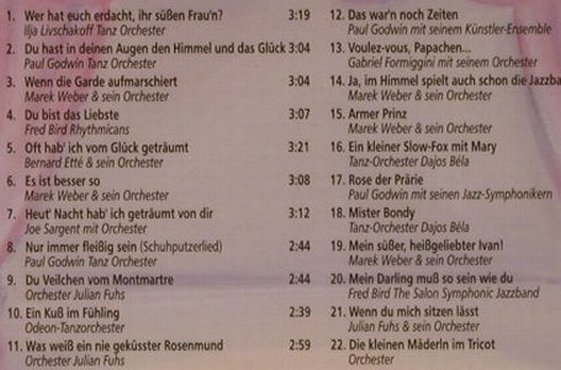 V.A.Tanzmusik Vergangener Jahre: Das War'n Noch Zei, Duophon(), D, FS-New, 05 - CD - 94408 - 10,00 Euro