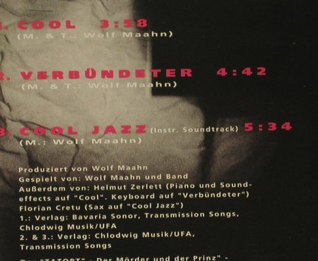 Maahn,Wolf: Cool*2+1, (ARD-Tatort), Electrola(), D, 1992 - CD5inch - 97740 - 3,00 Euro