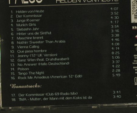 Falco: Helden Von Heute, Ariola Express(), D, 2001 - CD - 99228 - 7,50 Euro