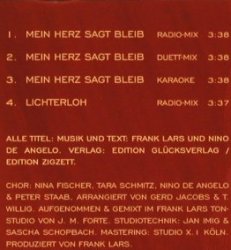 Lars,Frank: Mein Herz Sagt Bleib*3/Lichterloh, Monopol(MDB 950 621), D, 2007 - CD5inch - 99887 - 3,00 Euro