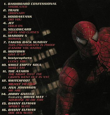 Spiderman 2: Music from Inspired by , 16Tr. V.A., Sony(517367 2), , 2004 - CD - 53554 - 7,50 Euro